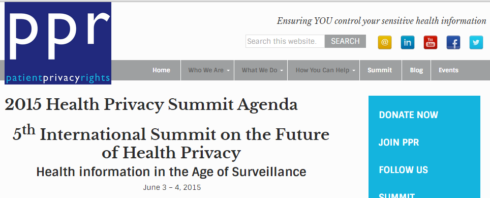 Patient Privacy Forum 2015