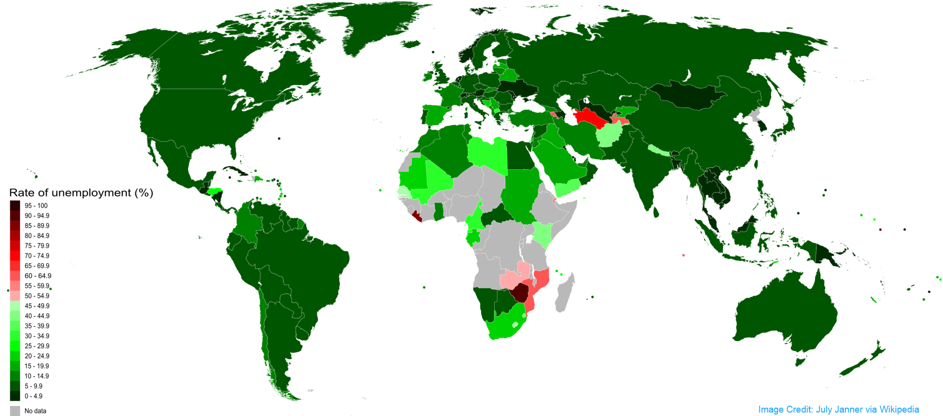 A Snapshot of Worldwide Unemployment 